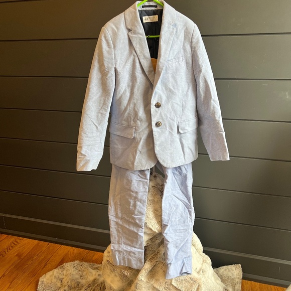 H&M Kids Blazer and Pants Set in Light Blue - Size US 8 - 9 Yrs - Picture 1 of 16